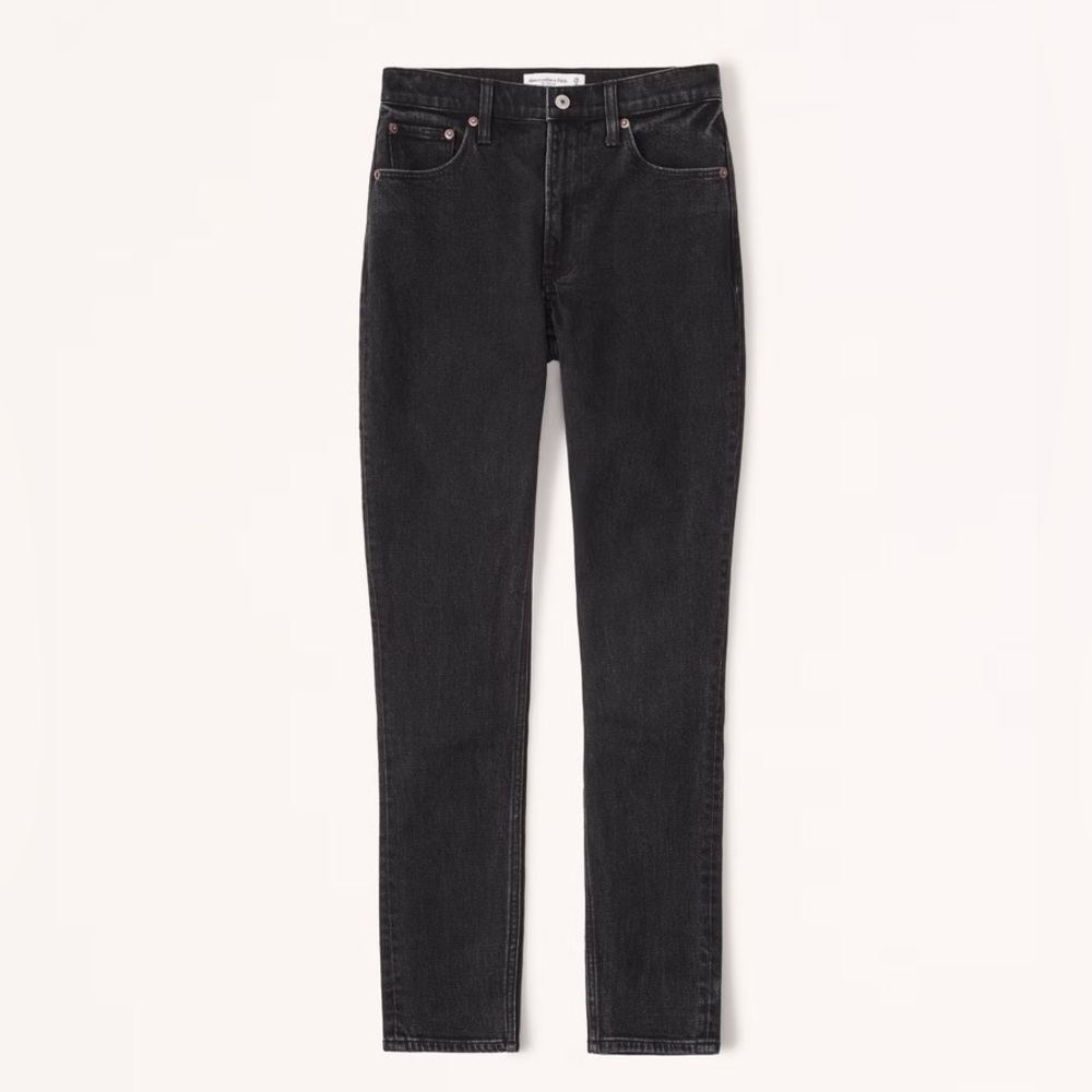 Abercrombie & Fitch High Rise Skinny Jeans Black Size 2R